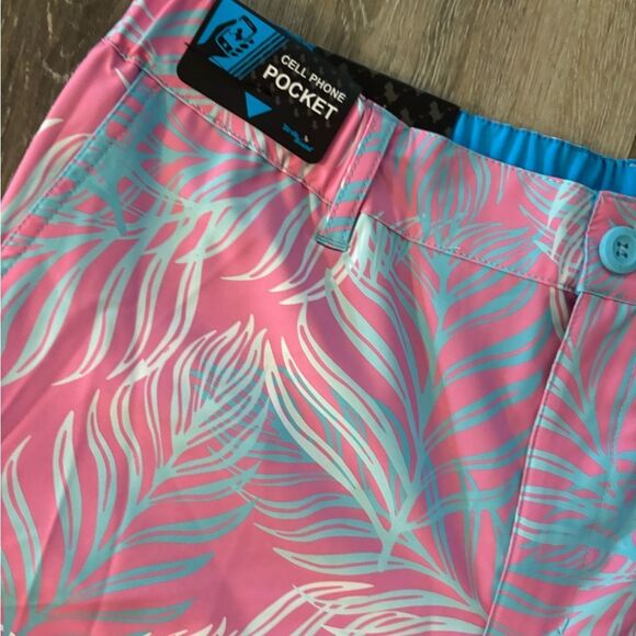 Birdie Bound Tropical Performance Shorts Sz M - Picture 3 of 3